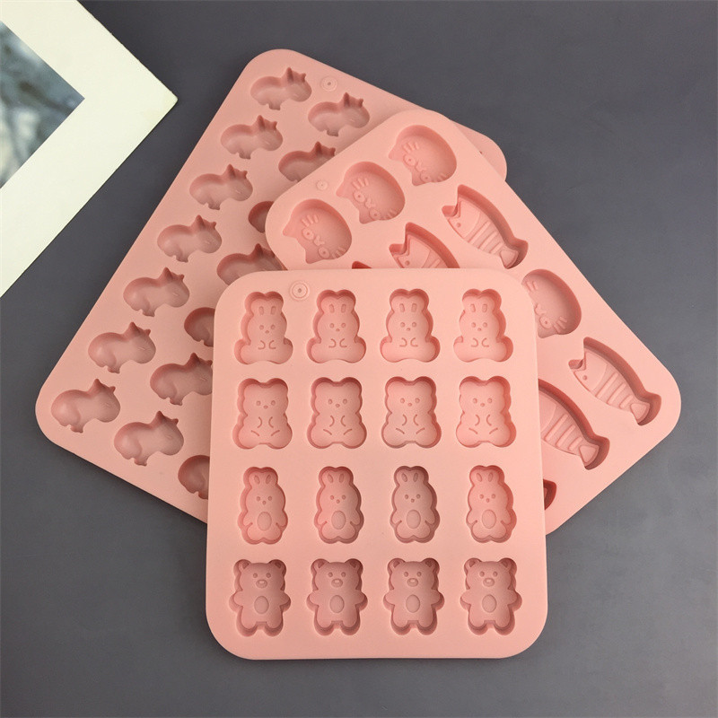 

Easter Rabbit Silicone Candle Molds Diy Animal Candle Making Supplies Handmade Soap Plaster Resin Mold mochi squishy toy moulds