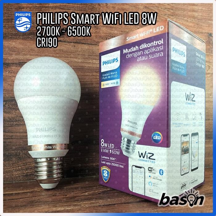 PHILIPS Smart WiFi LED 8W Tunable White E27 CRI90 ~ WiZ Connected