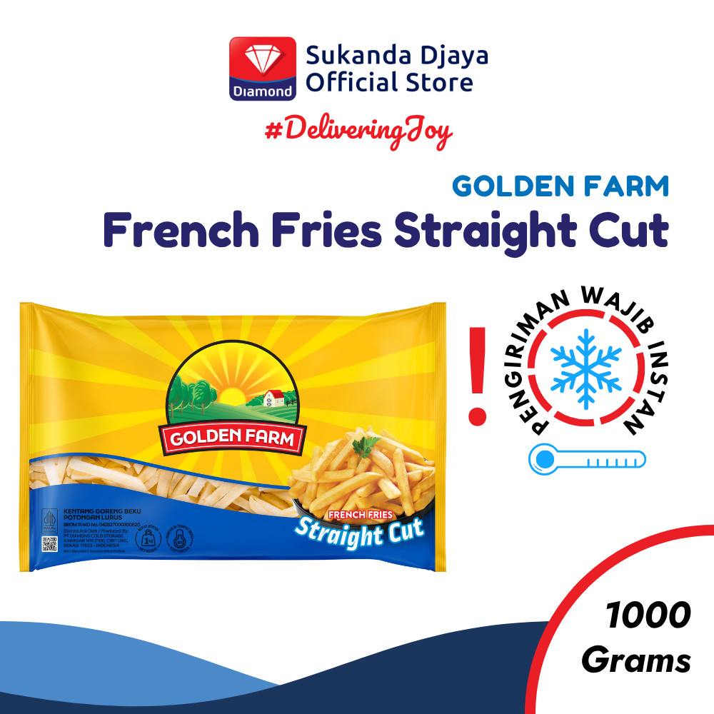 

Golden Farm Kentang Beku Straight Cut 1 Kg