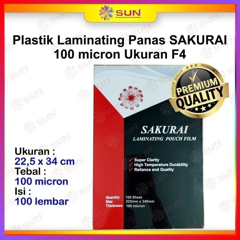 

XIMAX - Plastik Laminating Sakurai / GKTech Laminasi Panas Hot Laminating 100 mikron - langsung kirim