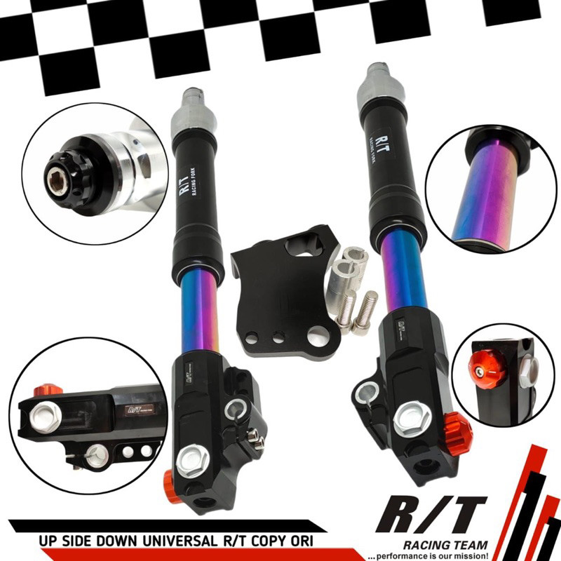 KO Tabung Shock Depan RAINBOW USD Up Side Down RT Stage Copy Ori Matic Non Matic As