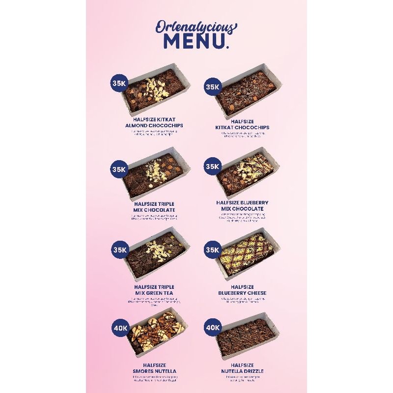 

HALFSIZE BROWNIES 20X10CM