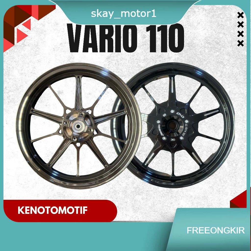 Delkevic DND X Speed Velg Palang 10 KingSpeed Vario 110 - Beat - Genio - Spacy