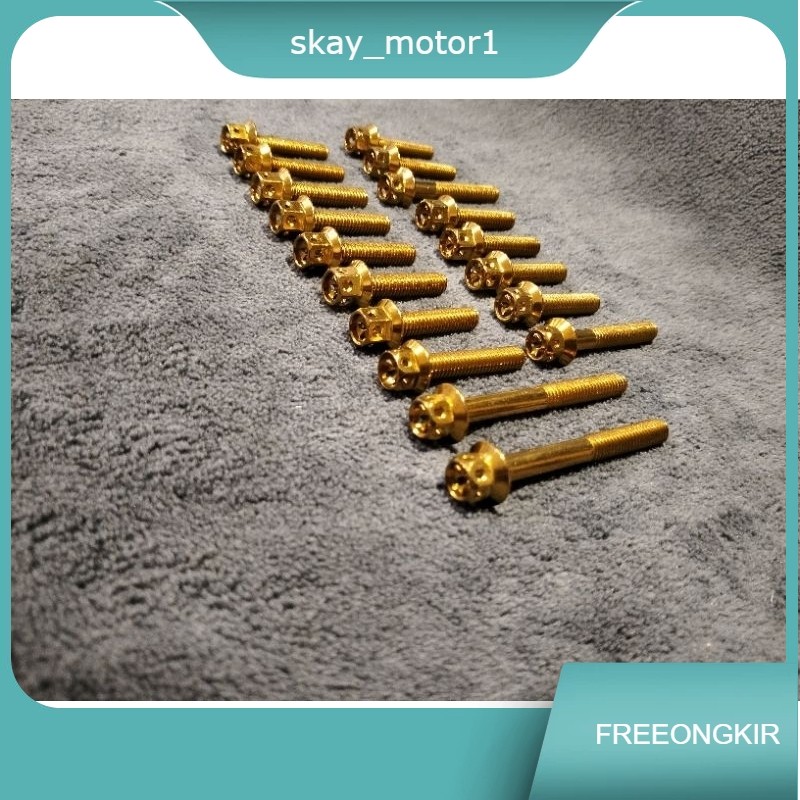 Baut cvt set Mio sporty Mio smile baut cvt set isi 17pcs stanliess Heng original