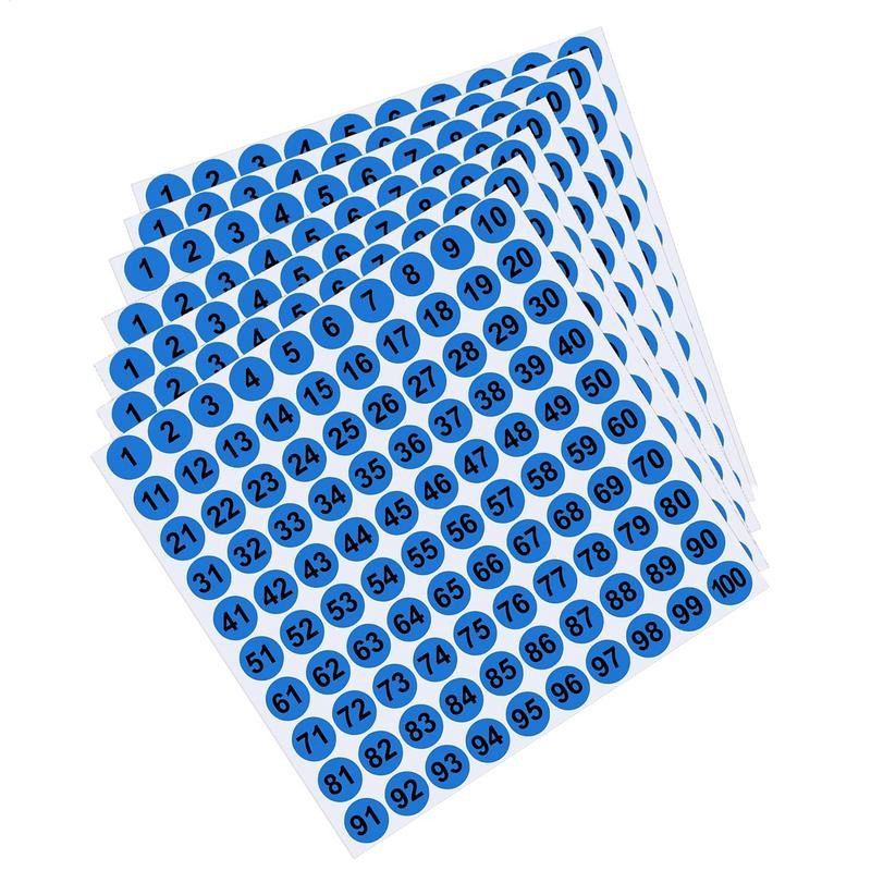 

Numbered Stickers 7X Consecutive Small Number Label 1 Inch Round Adhesive Decal 1 To 100 For Outdoor Indoor Locker Storage