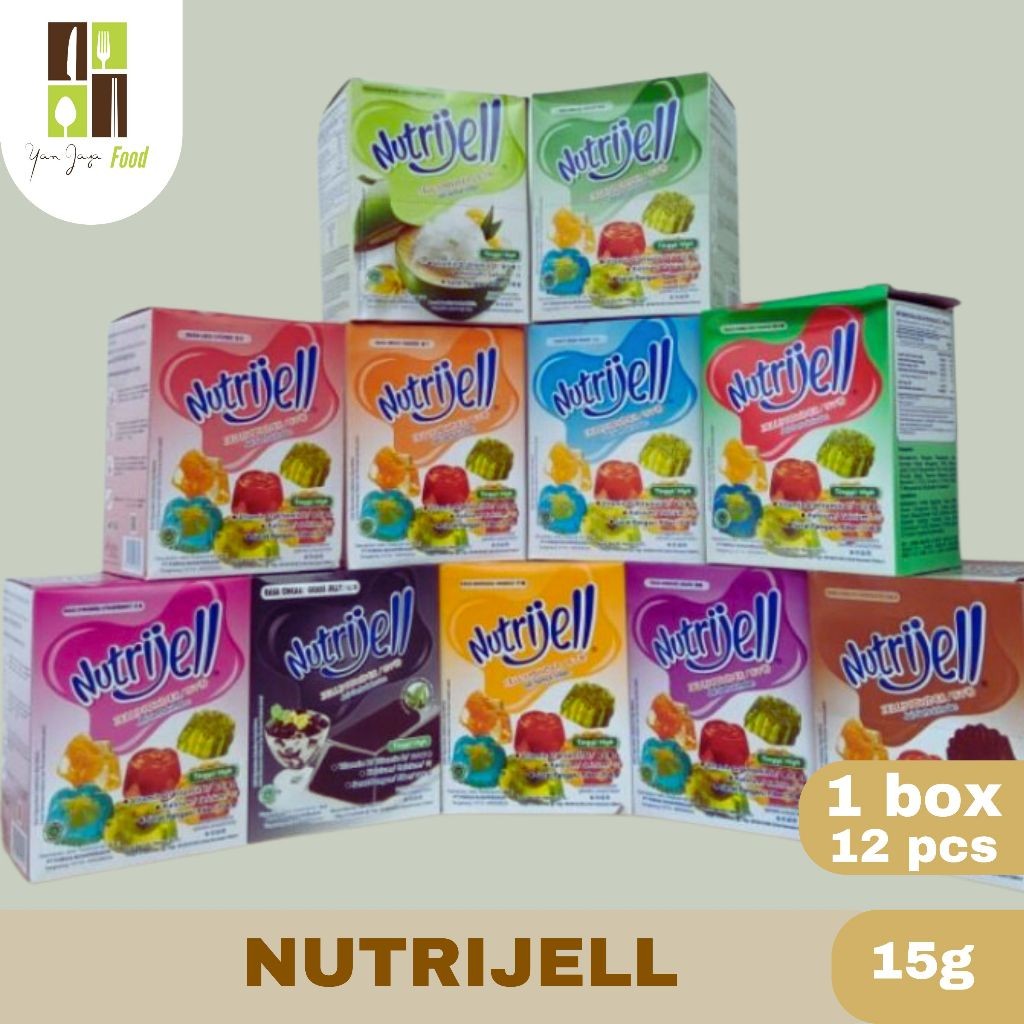 

Nutrijel/Agar-Agar/Puding Kemasan Regular 15/30 g 1BOX/12PCS [BESAR]
