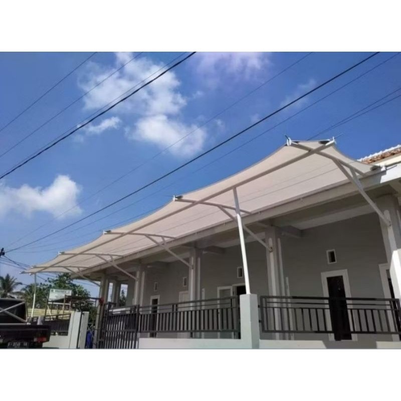 Atap kanopi membran |custom ukuran| bahan pvc 650 GSM