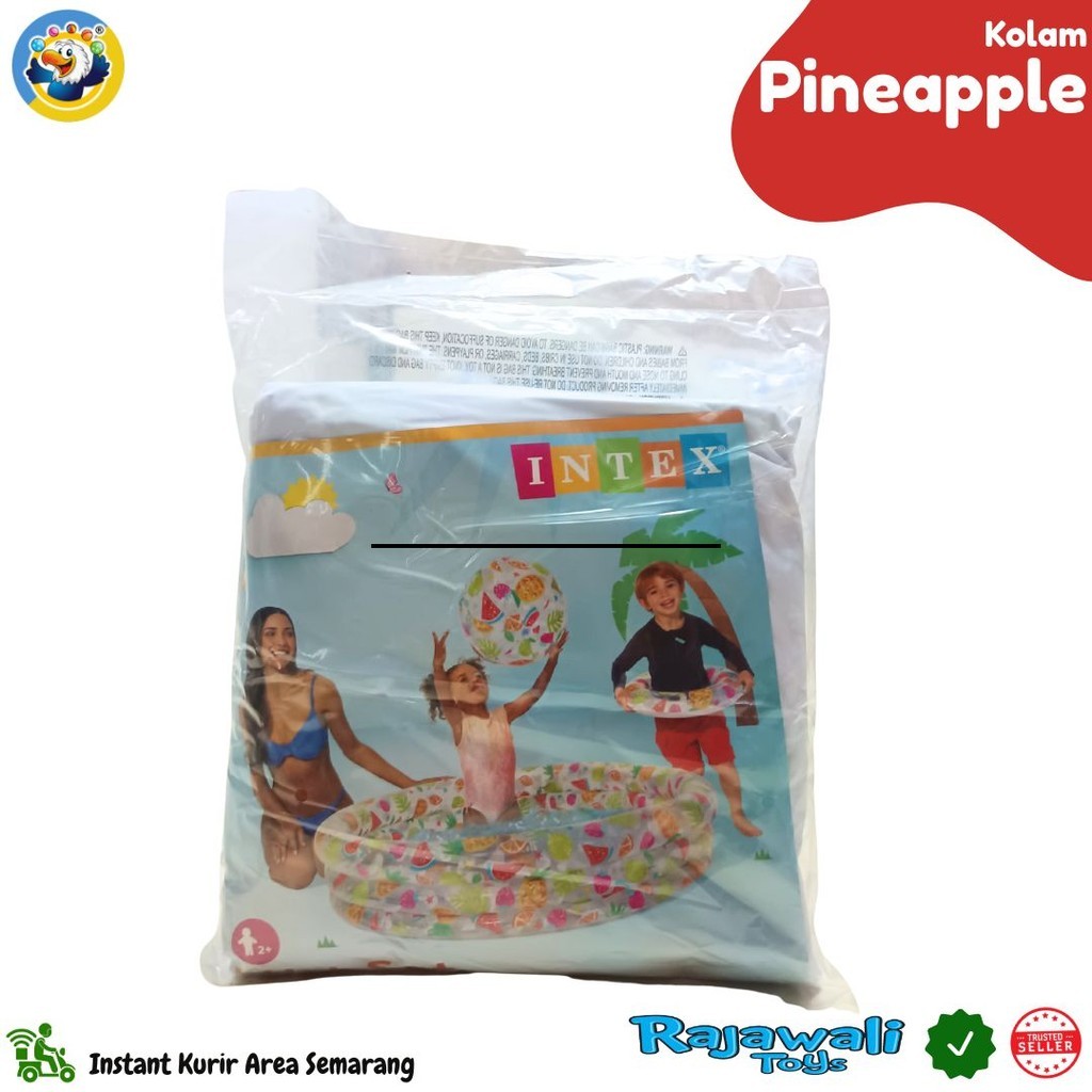 KOLAM PINEAPPLE 59469NP/KOLAM RENANG ANAK KARAKTER MERK INTEX