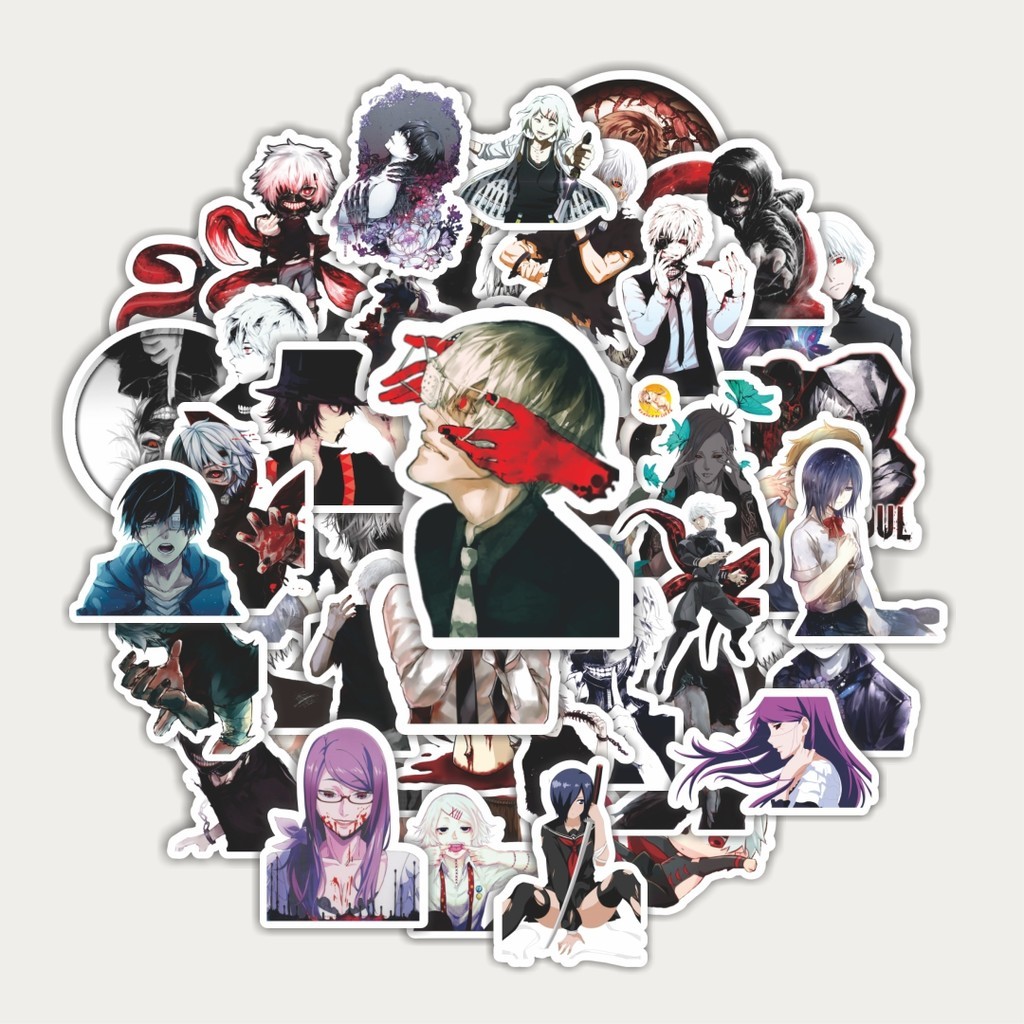 

Sticker Pack Stiker Anime Tokyo Ghoul | Sticker TUMBLR | Stiker LAPTOP KOPER HELM