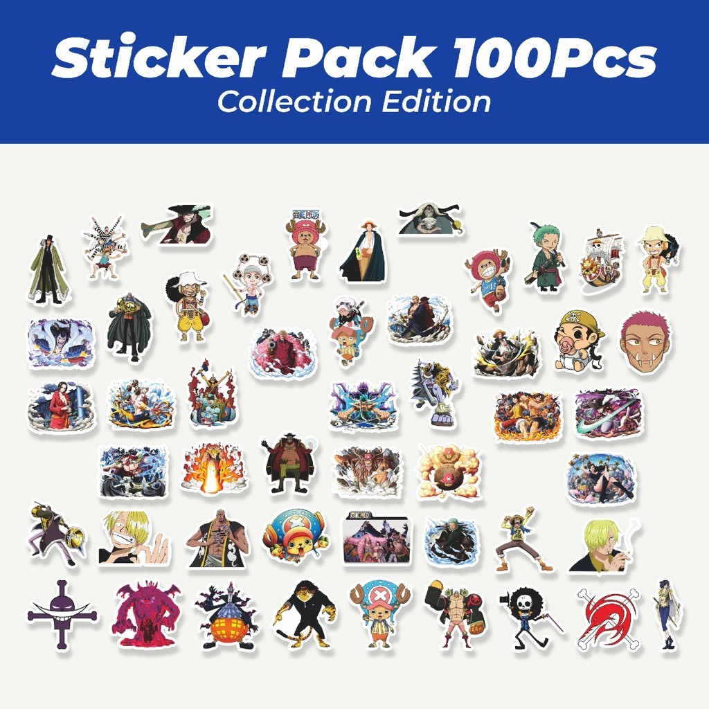 

Hot Stiker Anime One Piece Lucu Anti Air Stikers Berperekat Waterproof Sticker Decal Buat Motor Helm Buku Journal Koper Casing HP Laptop Botol Minum