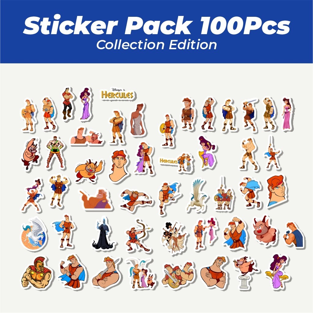 

Hot Sticker Kartun Hercules The Animated Series Sticker Lucu Anti Air Stikers Berperekat Waterproof Sticker Decal Buat Motor Helm Buku Journal Koper Casing HP Laptop Botol Minum