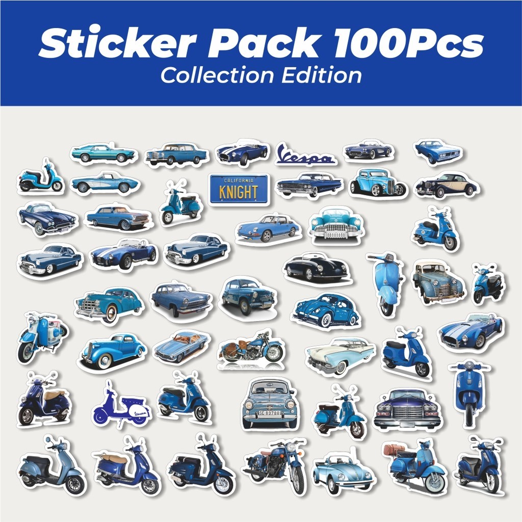 

Hot Stiker Mobil Motor Vespa Biru Lucu Anti Air Stikers Berperekat Waterproof Sticker Decal Buat Motor Helm Buku Journal Koper Casing HP Laptop Botol Minum