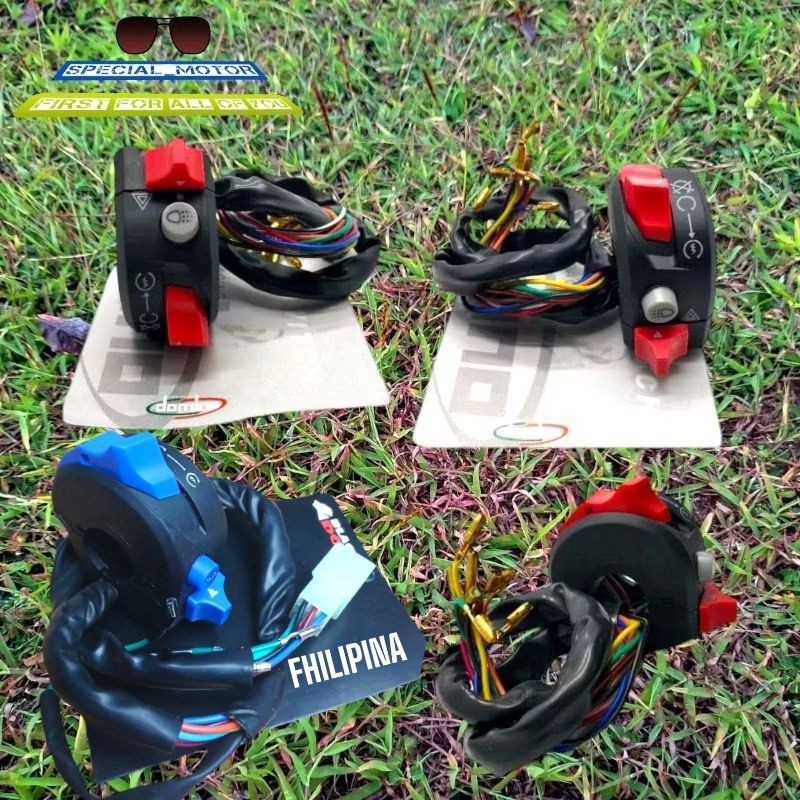 SAKLAR KANAN 3 TOMBOL ON OFF TOMBOl STATER TOMBOL LAMPU HAZARD UNIVERSAL HARGA GROSIR