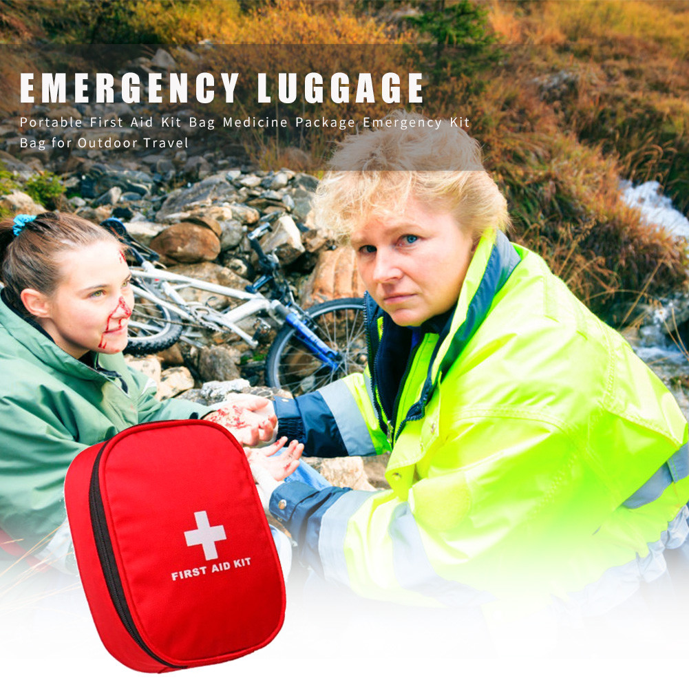 Mini First Aid Kit Bag Outdoor Travel Medicine Package Emergency Kit Organizer