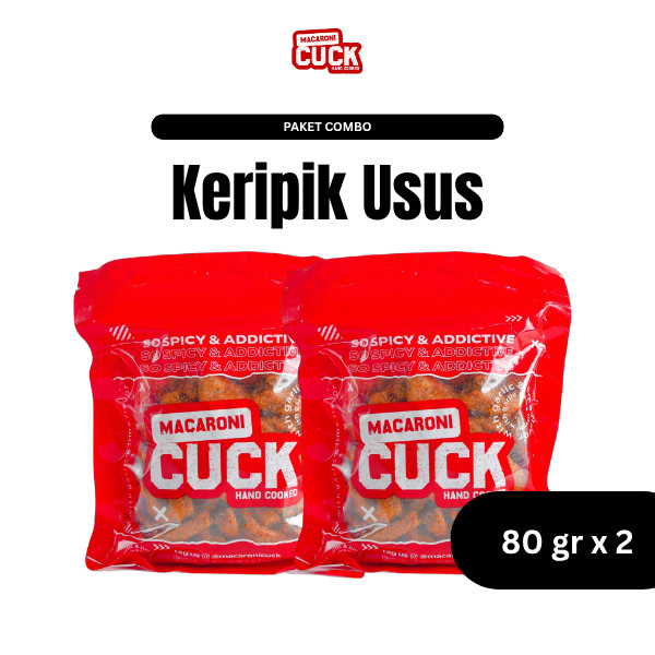 

Macaroni Cuck Keripik Usus Crispy Pedas Daun Jeruk 2 pcs x 80 gr