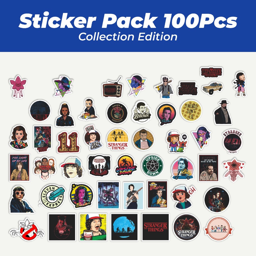 

Hot Stiker ★ Stranger Things Lucu Anti Air Stikers Berperekat Waterproof Sticker Decal Buat Motor Helm Buku Journal Koper Casing HP Laptop Botol Minum