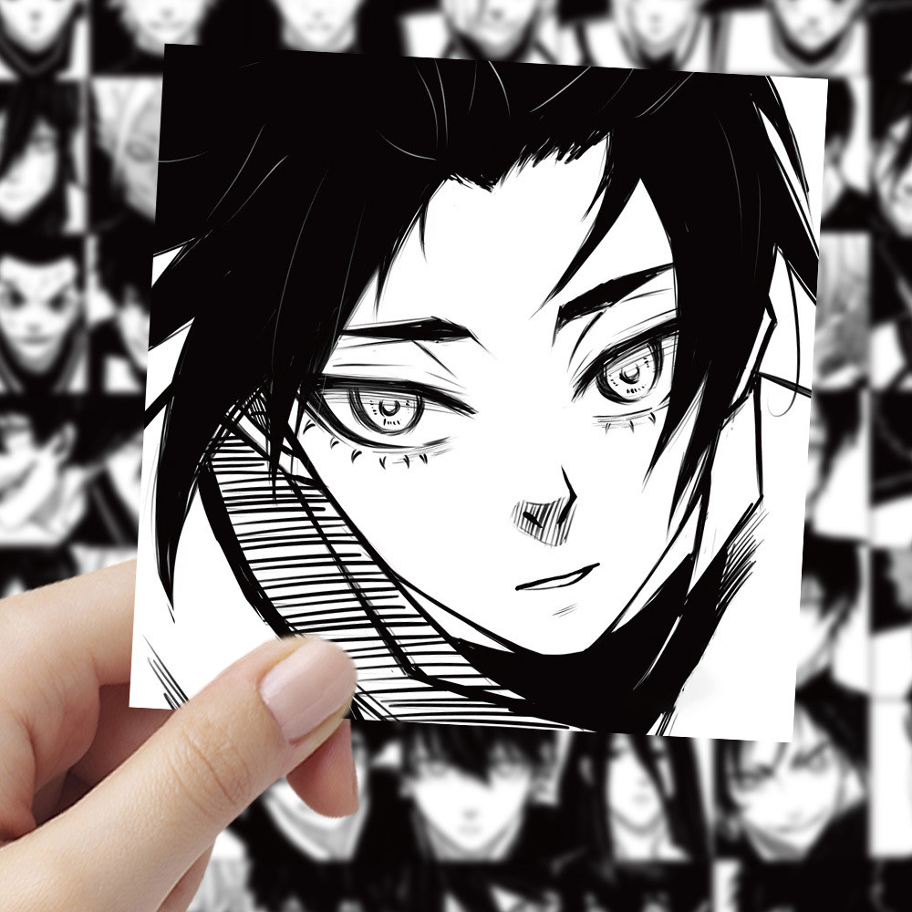 

10/30/60pcs Anime BLUE LOCK Isagi Yoichi Stickers Black and White Graffiti Decals DIY Phone Laptop Notebook Cool Cartoon Sticker