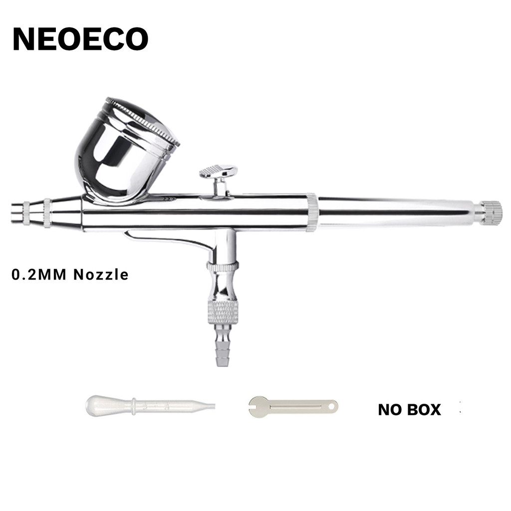 

0.2MM Gravity Feed Dual-Action Airbrush Kit Trigger Spray Gun Sprayer for Makeup Art Craft Model Paint Spraying Hobby Air Brush