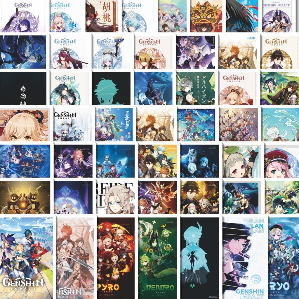 

Stiker Cutting Pack Stiker Anime Genshin Impact Isi 100Pcs Series Aesthetic Lucu Keren Untuk Koper Bahan Vynil