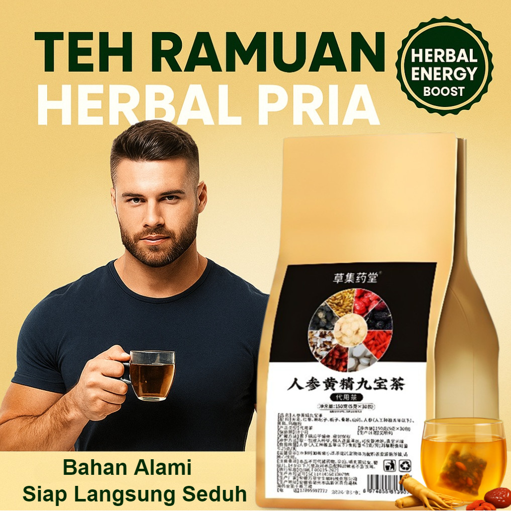 

Teh ginseng dan goji Teh sembilan harta ginseng dan polygonatum Teh kesehatan penambah ginjal Teh detoksifikasi dan pelindung hati Teh pemulihan setelah begadang Teh ginseng esens herbal/Ginseng Polygonatum Nine Treasure Tea/Sugar-free Herbal Tea/150g