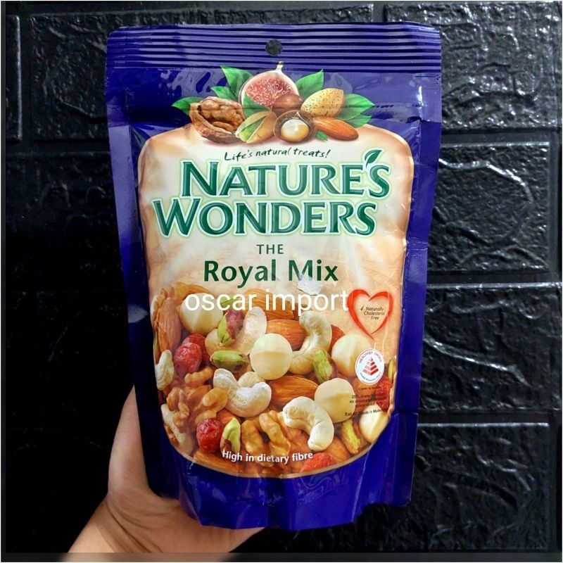 

Nature's Wonders Royal Mix Nuts Premium (Walnut Macadamia Almond Pistachio Cashew)