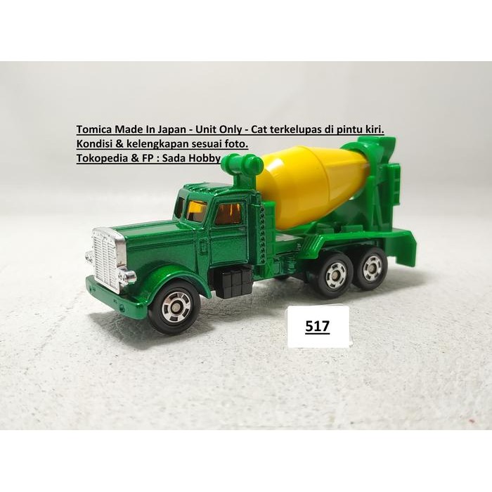 IP3... Tomica Foreign F18 American Mixer Truck Hijau Japan Unit Only 2ND