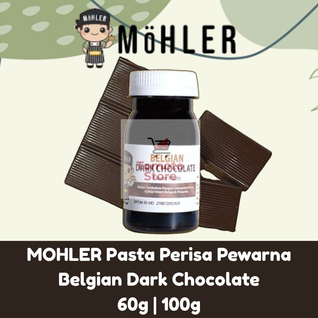 

✨ TOMOTOSTORE ✨ MOHLER Pasta Perisa Pewarna Belgian Dark Chocolate