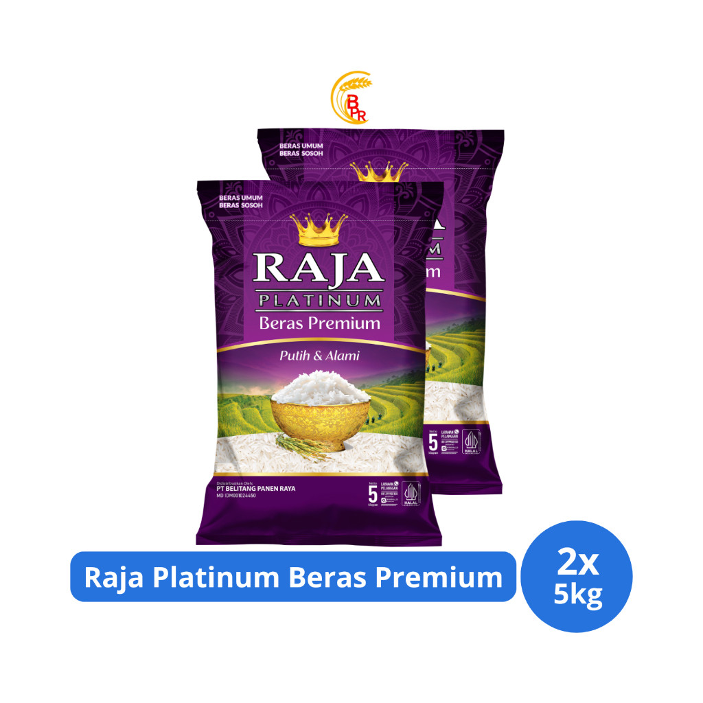 

Raja Platinum Beras Premium 5kg x 2 Pcs Tanpa Pengawet new