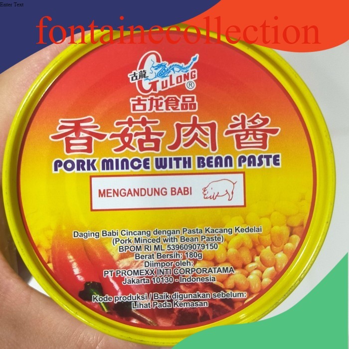 

gulong pork mince paste 180 gr/Bakcio/daging babi cincang dengan kacang
