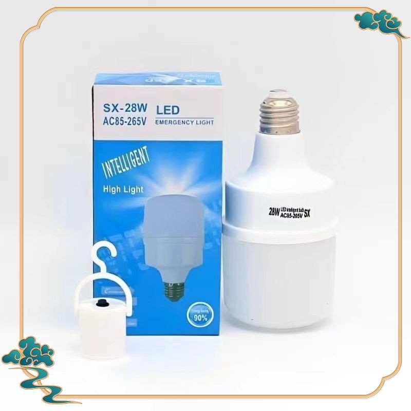 Lampu Emergency LED 28W Bohlam Otomatis Nyala Saat Listrik Padam Free Fitting Gantungan