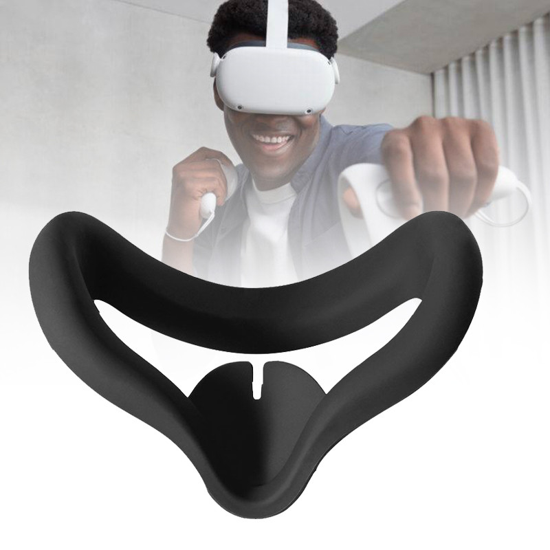 Silicone VR Cover Face Mask Eye For Oculus Quest 2 / Silicone Face Pad / Silikon Pelindung Wajah Muk