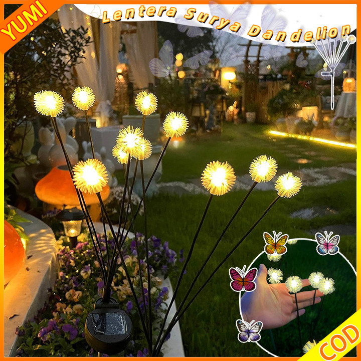 6/8/10LED Lampu kupu-kupu buatan Lampu Luar Tahan Air Lampu Ayun Lampu Taman Pencahayaan suasana tam