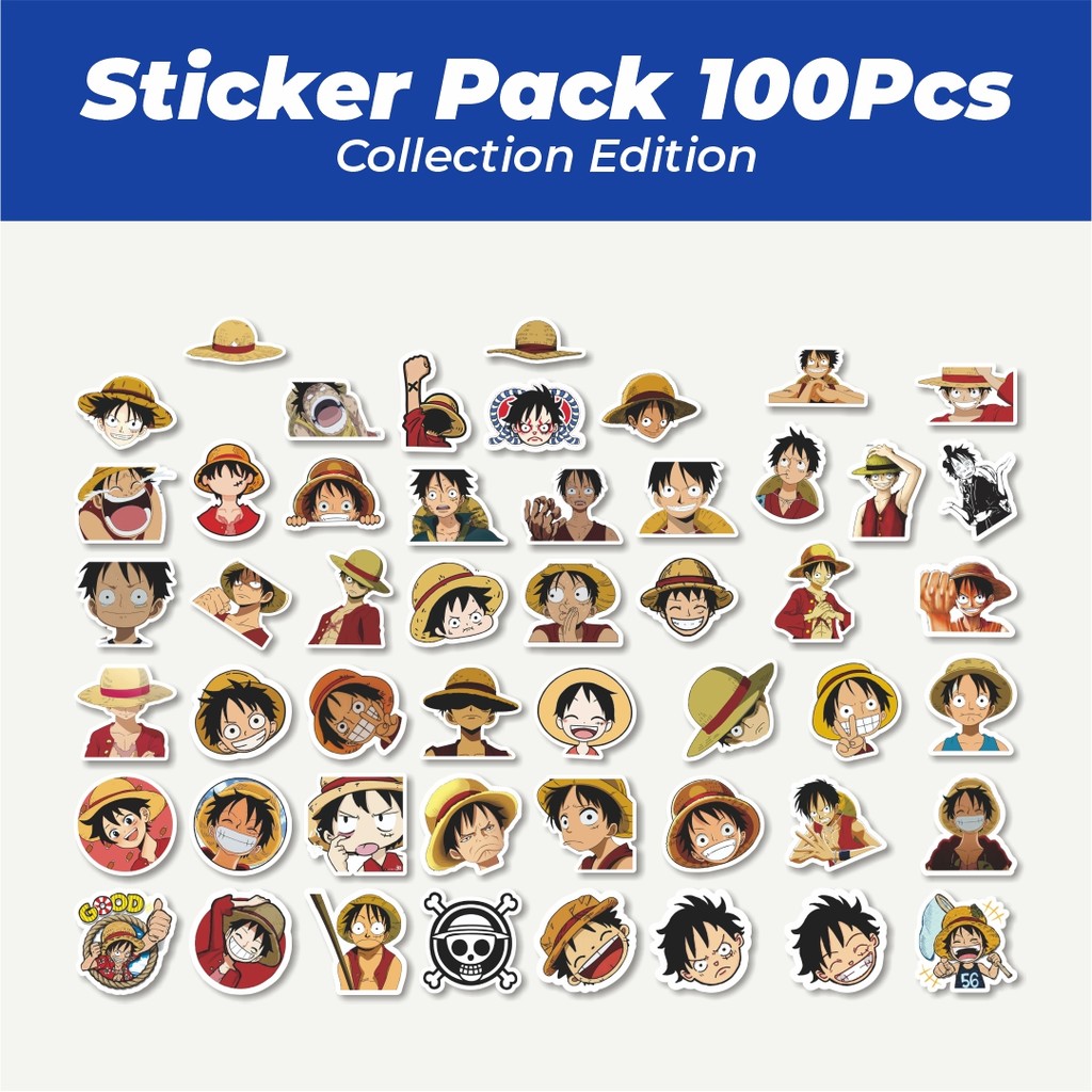

Hot Stiker Anime One Piece Luffy Lucu Anti Air Stikers Berperekat Waterproof Sticker Decal Buat Motor Helm Buku Journal Koper Casing HP Laptop Botol Minum