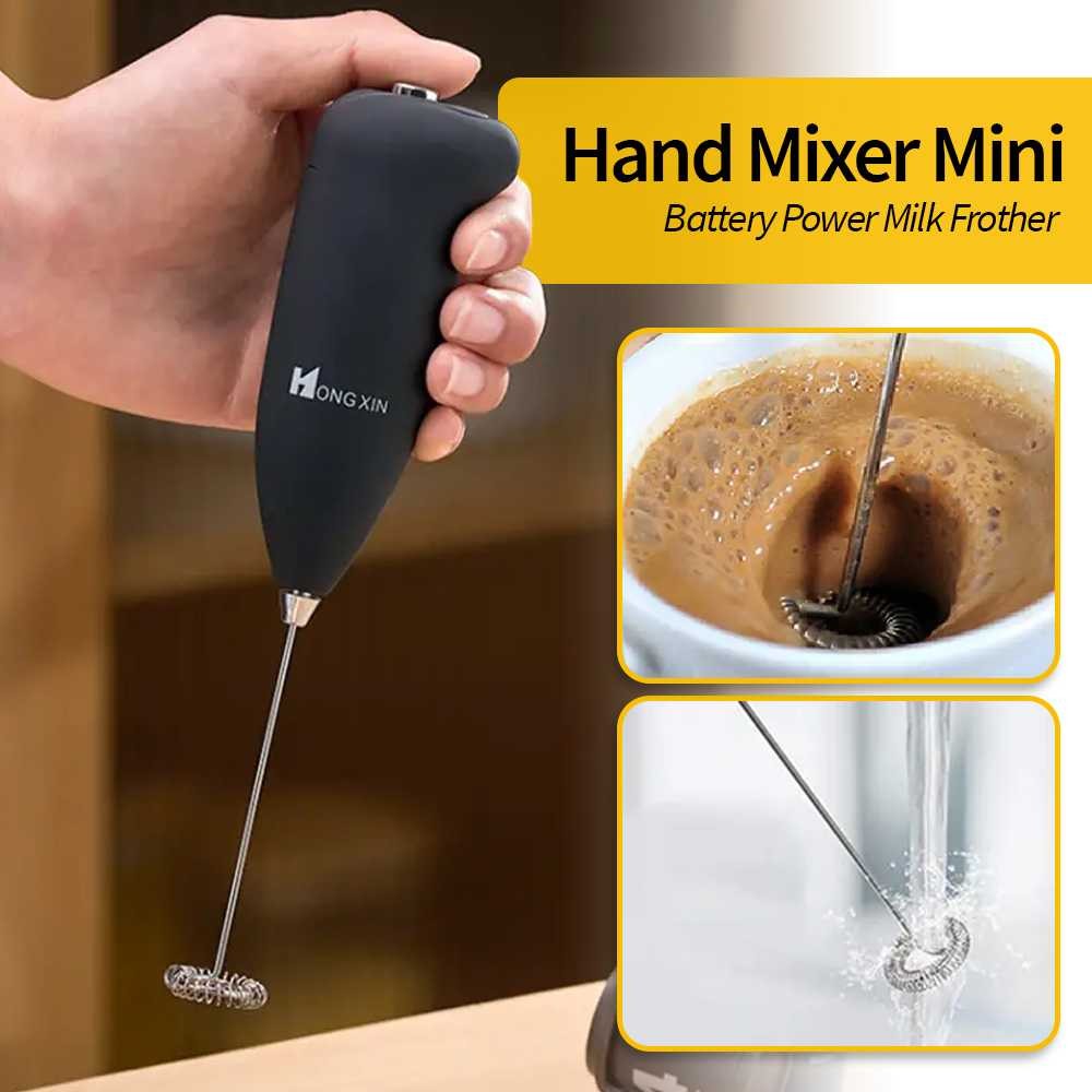 

HONGXIN Hand Mixer Mini Pengocok Telur Susu Milk Frother Battery Power - MS3089