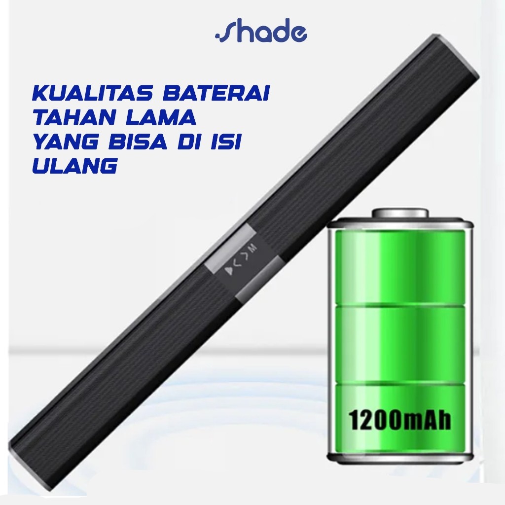 New SHADE Speaker TV Soundbar Wireless Bluetooh 5.3 Home Theater Dual Connection Ultra compact Desig