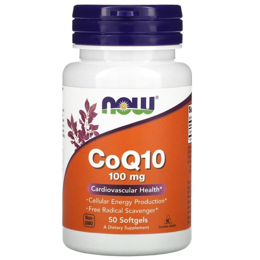 NOW Foods, CoQ10, Coenzyme Q10, 100 mg, 50-150 Softgels