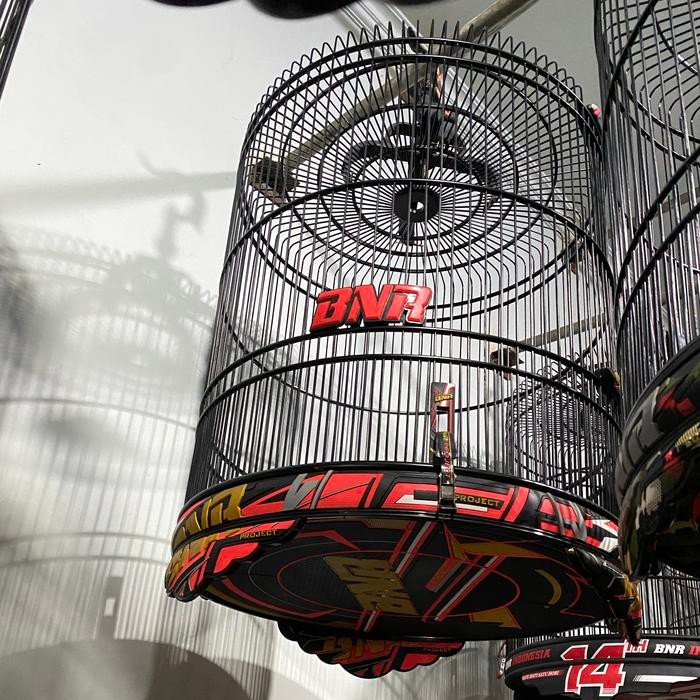 Sangkar Kandang Burung Murai No. 2 BNR RACING 3D REED GOLD
