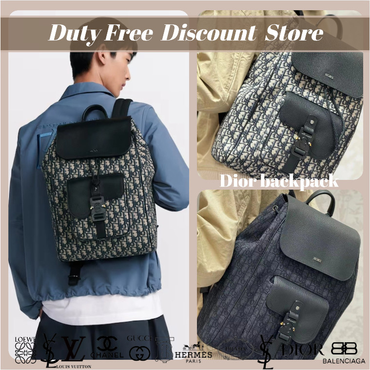 Dior / Gaya Baru Pria / Seri Pelana / Tas Pelana / Garansi Dua Tahun Otentik (100% Otentik)