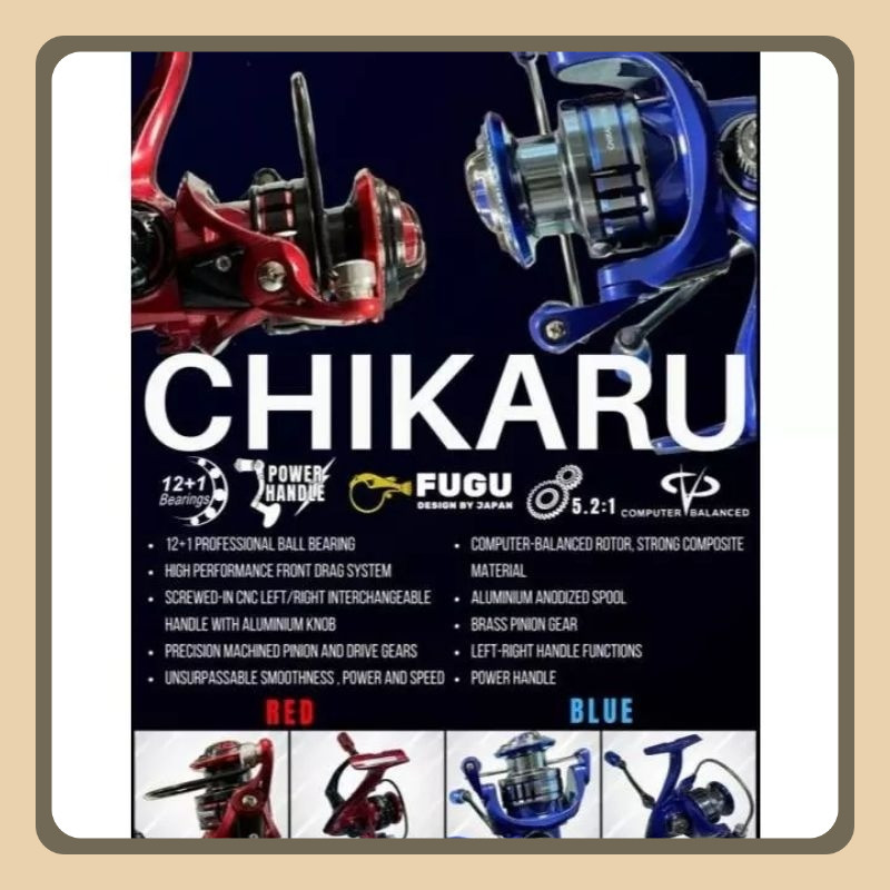 REEL FUGU CHIKARU 500 - 3000 POWER HANDLE