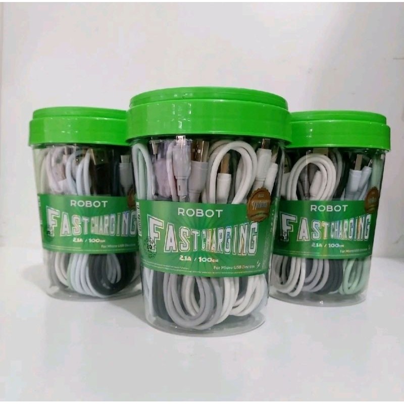 

1 TOPLES ISI 20 PCS !! Kabel data USB ROBOT RBM100S 2.A Terlaris