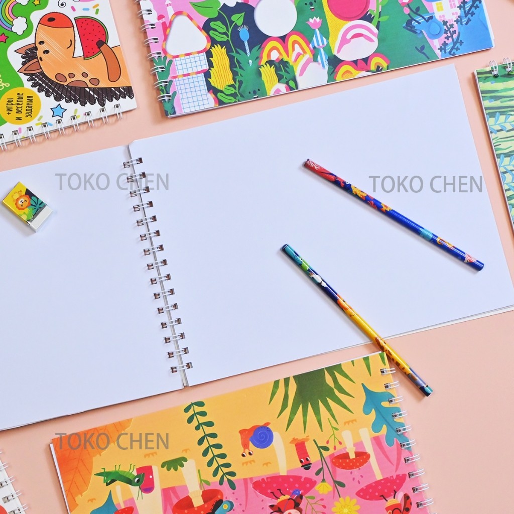 

Sketchbook A4 Aesthetic Buku Gambar Vertikal Jilid Spiral 30 Lembar/60 Halaman