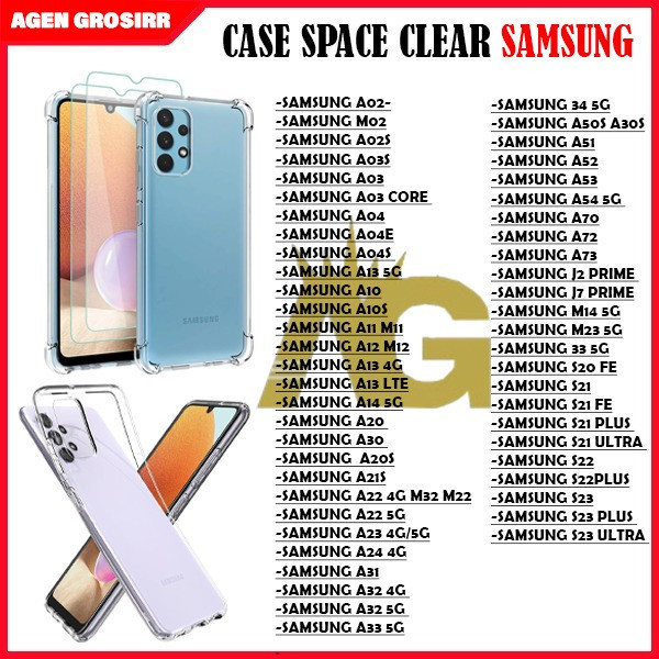 AG - CLEAR CASE SAMSUNG A34 5G / A50/A50S/A30S/A51/A52/A53/A54 5G/A70/A72/A73/ J2 PRIME/J7 PRIME / M