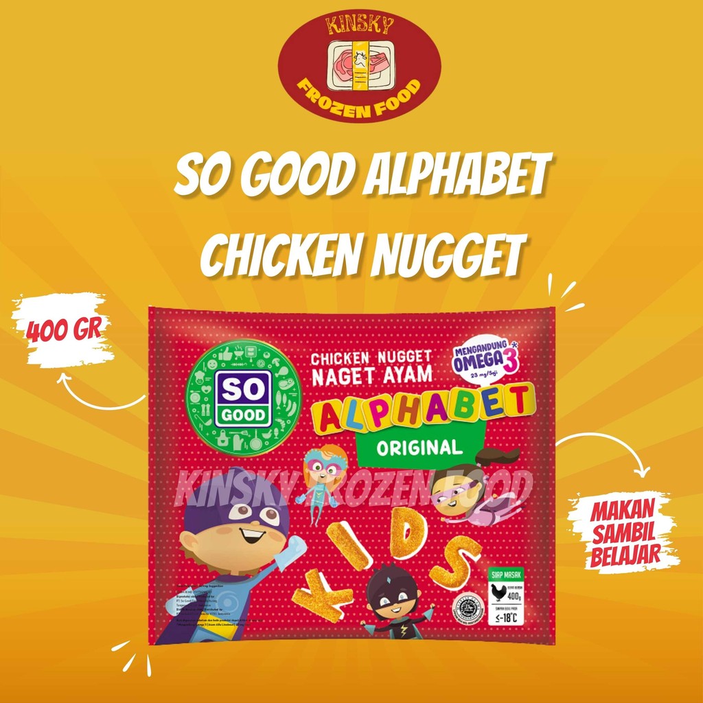 

SO GOOD CHICKEN NUGGET ALPHABET ORIGINAL 400GR
