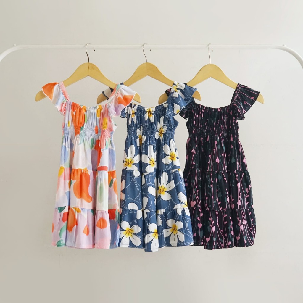 Bimbiekids Lenna Dress Lena - Dress Pantai Anak Perempuan