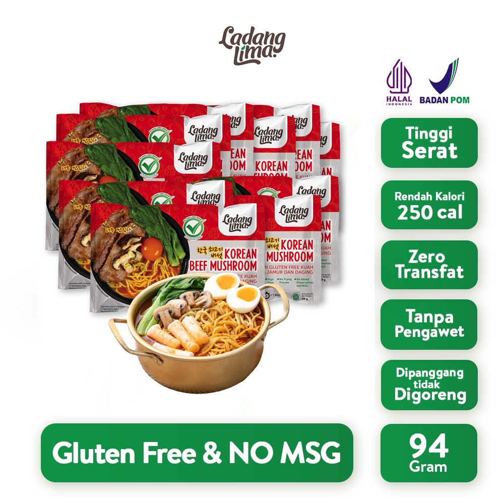 

Ready 10 pcs - Mie Korea 94g Gluten Free Ladang Lima