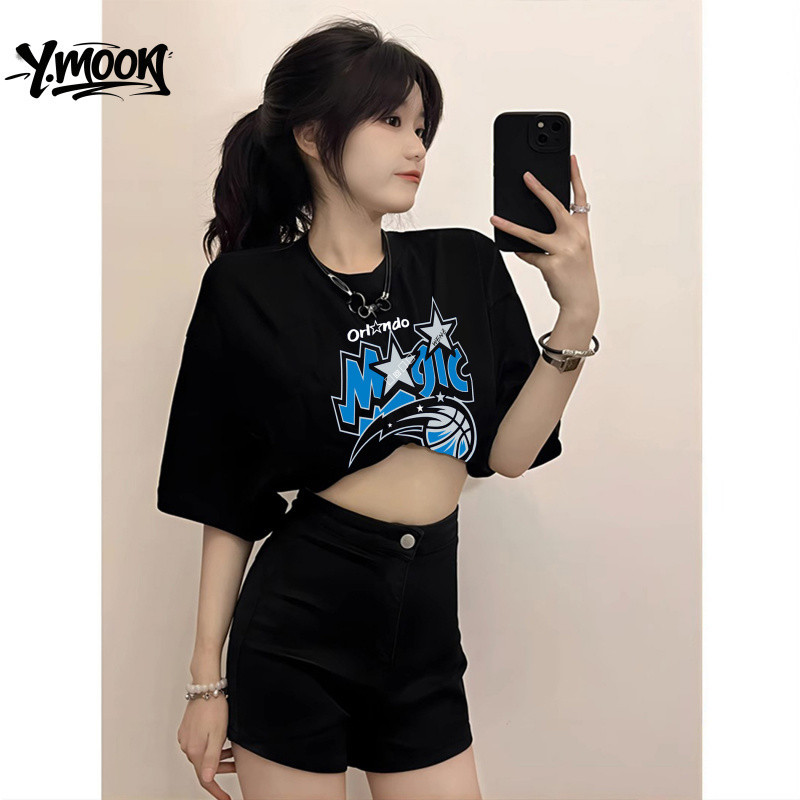 (TOP) Kaos Oversize Orlando Magic Retro Vintage - T-shirt Basket Unised Streetwear Pria Wanita Baju 