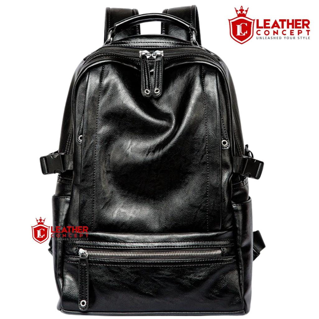 LEATHER BAG Tas Ransel Kulit Pria Tas Kulit Pria Backpack Kulit Pria VALENTINO