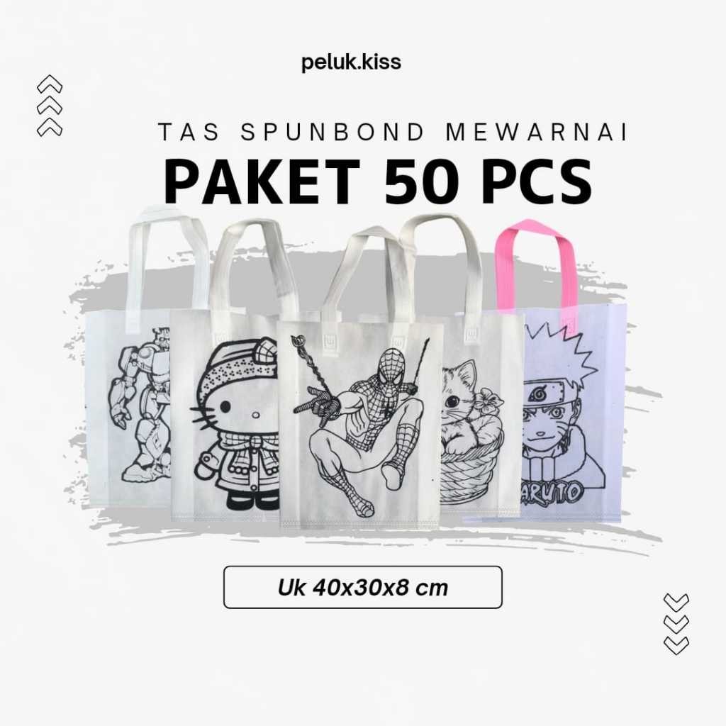

New Tas Spounbound Mewarnai Mix 50pcs. Cewek, Cowok, Kuromi, Melody, Cinnamonroll, dan LabubuPremium