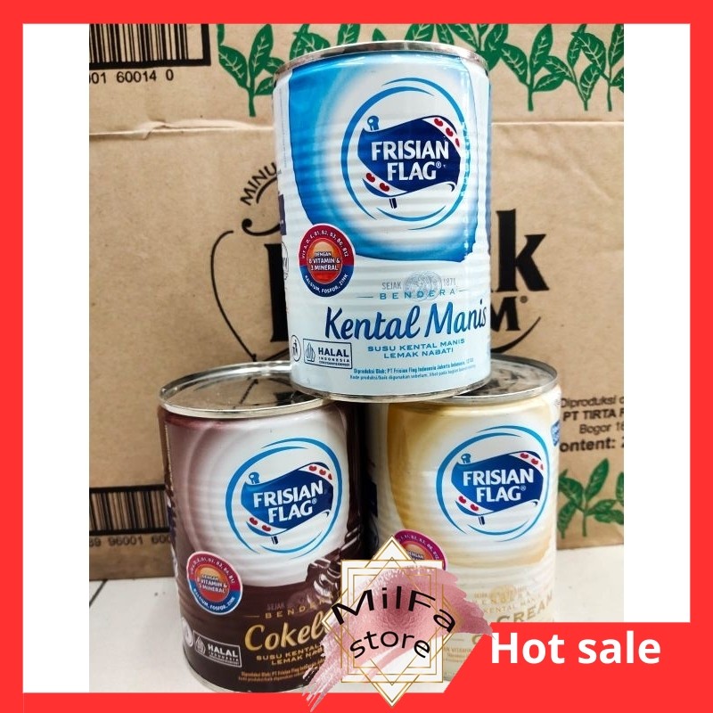 

MF1191 Frisian flag susu kental manis putih/coklat/Gold 490gram