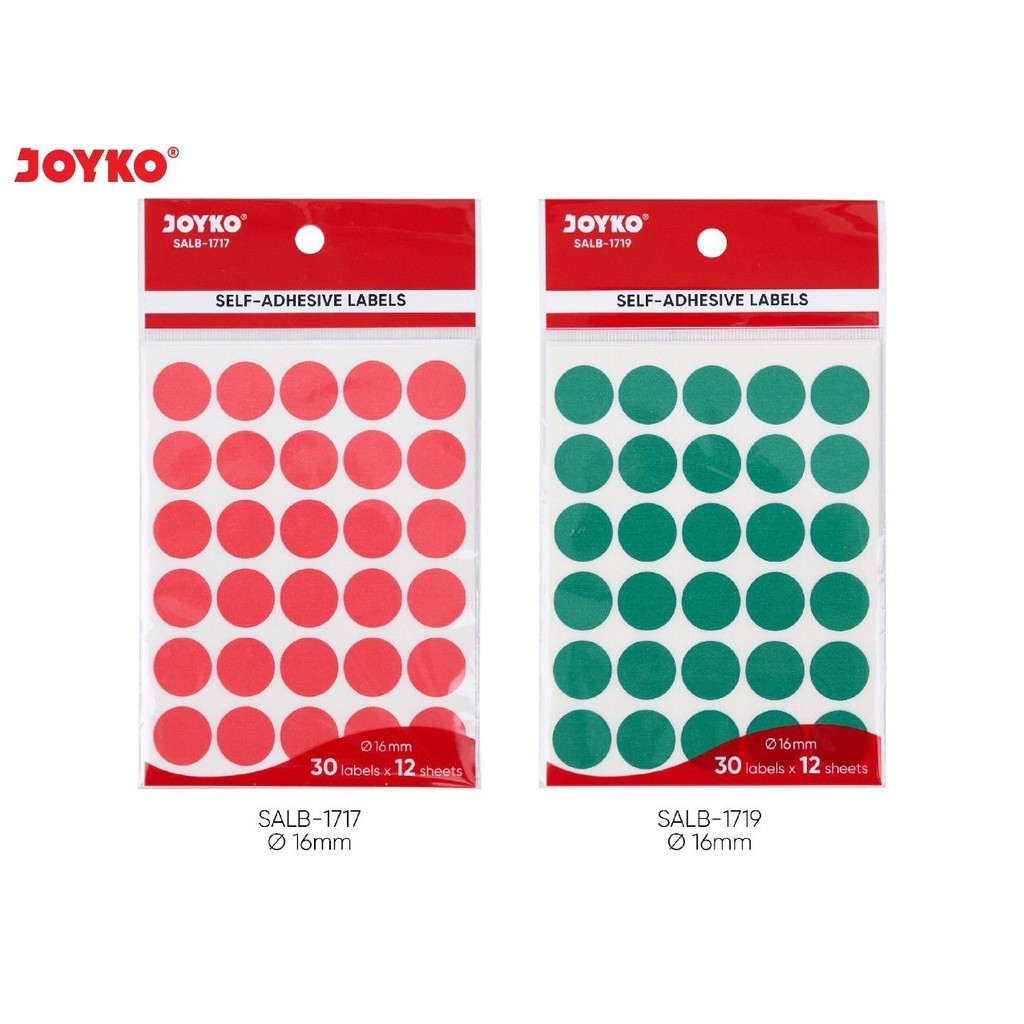 

joyko label bulat SALB diameter 16mm
